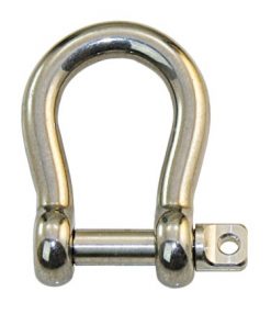 Edelst.-Schäkel geschm. geschweift 12.5mm