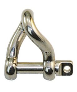 Edelst.-Schäkel geschm. gedreht kurz 12.5mm
