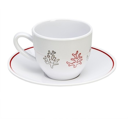 Plastimo Korallenriff Kaffeetasse und Untertasse Plastimo Korallenriff Kaffeetasse und Untertasse