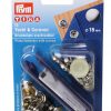 PRYM Nähfrei Druckknöpfe 15mm HOLZ (10St) SB-Karte pr390211