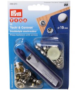 PRYM Nähfrei Druckknöpfe 15mm HOLZ (10St) SB-Karte