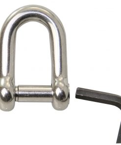 10 St. Edelst.schäkel D-Form Innensechskant 4mm
