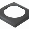 Integro FLOW 1-fach Rahmen chrom matt galv. qb0409 angled