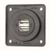 Integro FLOW USB-Steckdose 2x 12V anthrazit matt qb1109