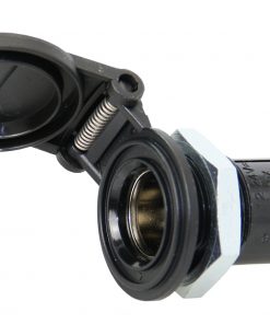 PRO CAR Einbau-Normsteckdose 12mm mit Kappe, rund 12/24V 16A SB-Pack