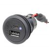 PRO CAR USB-C/A Einbau-Steckdose, rund 12/24V 3,6A 36mm mit LED SB-Pack qg02452