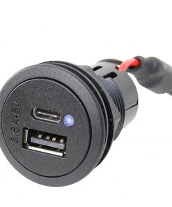 USB-C/A Doppelsteckdose mit LED