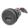 USB-C/A Doppelsteckdose ohne LED qg02453