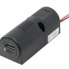 USB Doppel-Aufbausteckdose C/A 12-24V mit LED qg02456