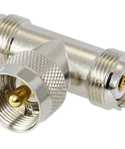 Koaxial-T-Verbinder UHF/UHF
