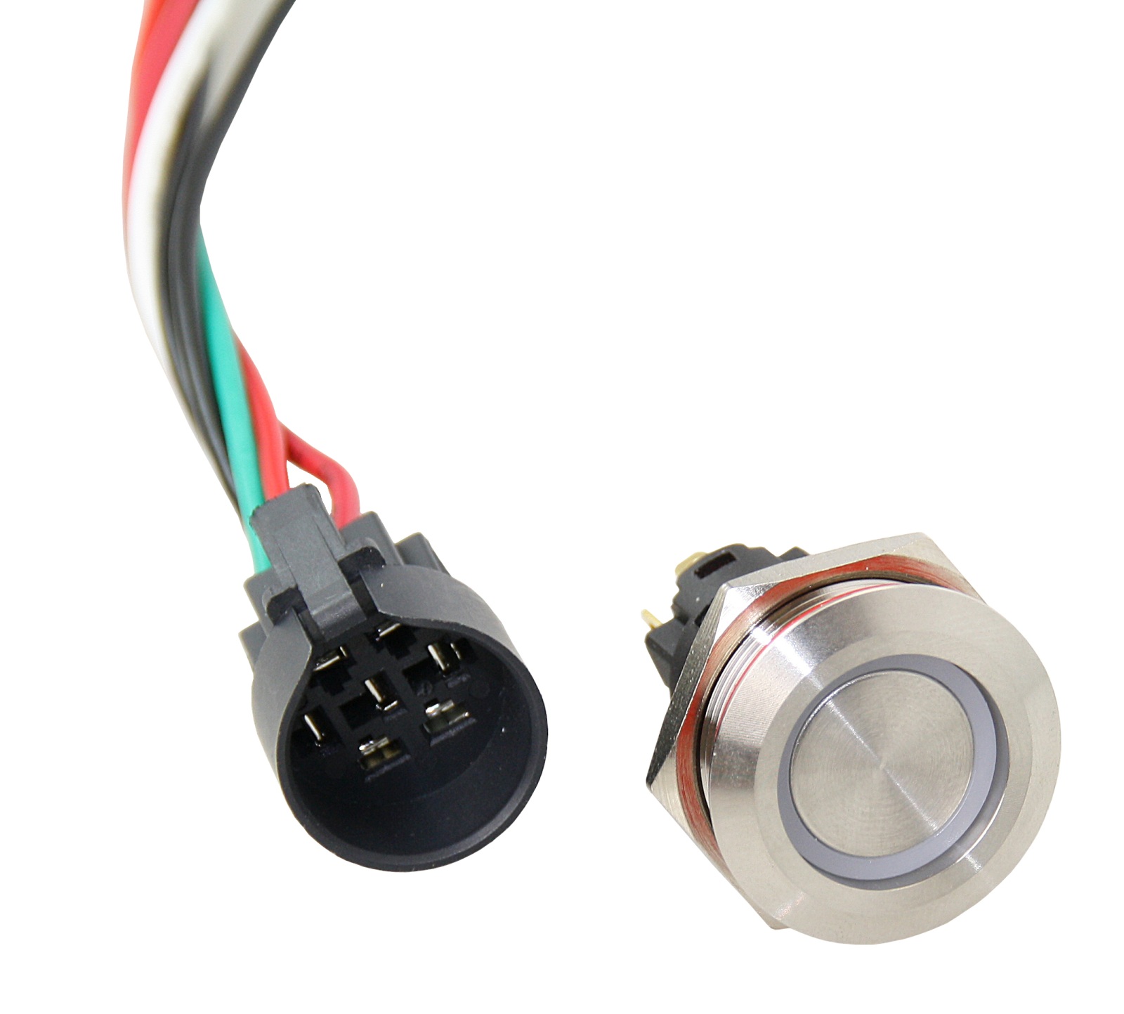 Wasserdichter Schalter 22mm LED grün/rot Wasserdichter Schalter 22mm LED grün/rot