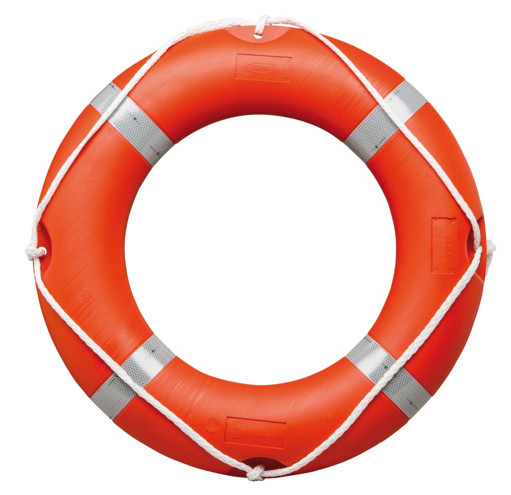 Rettungsring SOLAS 4kg mit Reflexstreifen Rettungsring SOLAS 4kg mit Reflexstreifen