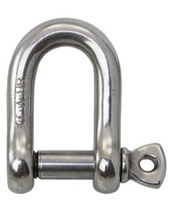 WICHARD-Schäkel mit HR-Bolzen D-Form KURZ 20mm
