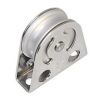 Drahtbockrolle vertikal/horiz. 38 x 10mm Aluminium ss0404