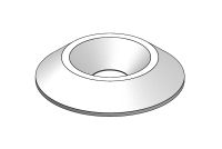 Rosetten SCHWARZ f.5mm Senkkopfschrauben 20-St. Rosetten SCHWARZ f.5mm Senkkopfschrauben 20-St.
