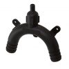 Schwanenhals belüftet 3/4" 19mm schwarz td90318