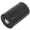Seitenrolle aus schwarzem Gummi mit Buchse tp23100