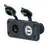 Marinco USB-COMBO -Einbau-Steckdose Weiß um12vcombo b