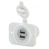 Marinco USB-Doppel-Einbau-Steckdose weiß um12vdusbw b