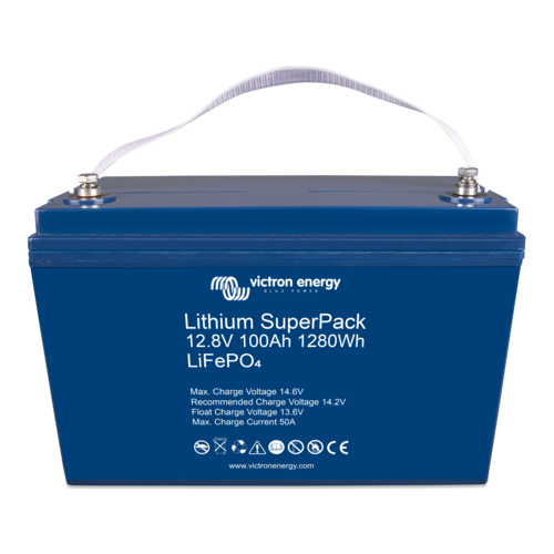 Victron Lithium SuperPack 12,8V/100Ah (M8) 8V/100Ah (M8) - Produktbild 1 - Artikel BAT512110712