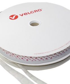 VELCOIN Flausch 19mm weiß Rolle mit 1120St.skl14