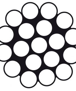 Edelstahldrahtseil Wst.1.4401 1x19 8mm