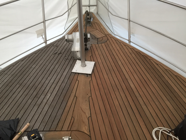 Teakdeck überholen grafik