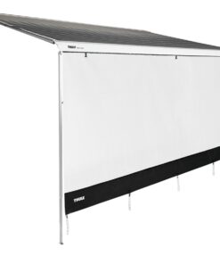Thule Sun Blocker Front G2 Vorderwand 100x170 cm Regen und Wind und können auf vielfältige Weise zu einem optimalen Schutz kombiniert werden. Einfache und schnelle Installation: Vorderwände werden in das Frontprofil Ihrer Markise geschoben