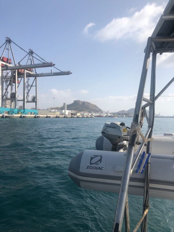 Überführung “Amy 2” von Alicante nach Brest Tag3 3 Hafenblick