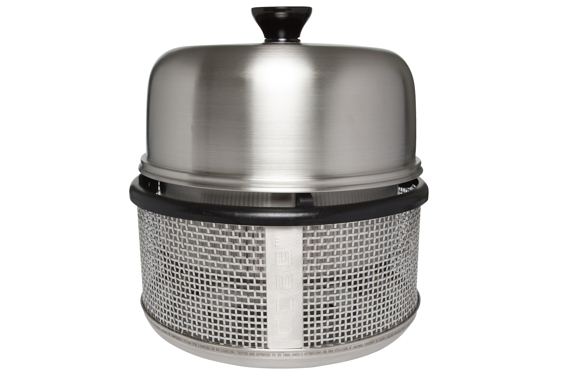 COBB-Grill Premier + Plus Edelstahl Holzkohlegrill. Haube aus gebürstetem Edelstahl