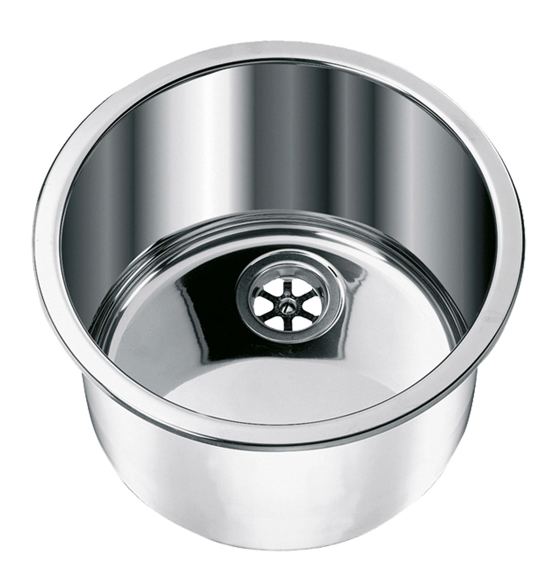 CAN Spüle rund, INOX D. 330 mm, T. 180 mm CAN Spüle LA1417.