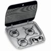 Dometic Kochmulde HBG 3445 3-flammige Kochmulde mit hitzebeständiger Abdeckung aus Sicherheitsglas und Sicherheitszündsystem.