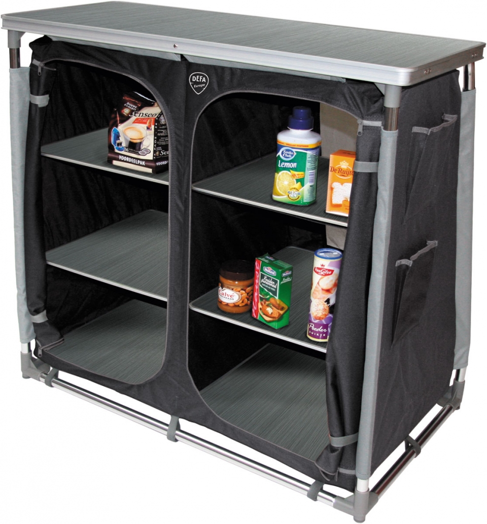 DEFA Vorratsschrank 102x57x98 grau DEFA Vorratsschrank.