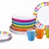 Brunner Lunch Box SPECTRUM 16-teiliges Set bestehend aus 4 Esstellern 25 cm ø
