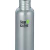 klean kanteen Trinkflasche silber 0,8 l Trinkflasche Classic Einwandig. Die Wahl für plastikfreie Trinkflaschen. Eigenschaften: Absplitterfestes Klean Coat Finish