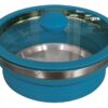 EuroTrail Pfanne mit Deckel 1,5 l köningsblau Faltbare Pfanne inkl. Deckel aus Silikon
