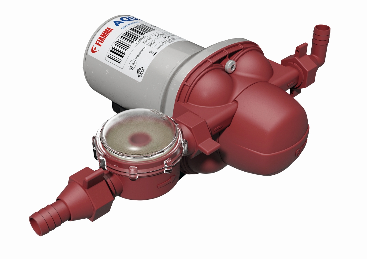 Wasserpumpe AQUA F (13 l) Selbstansaugende Membranpumpe mit vier Kammern für einen konstanten Lauf und hoher Förderleistung.