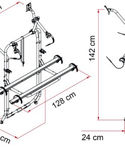 Fiamma CARRY-BIKE VW T6 Auch für T6-Modelle mit Hochdach geeignet.