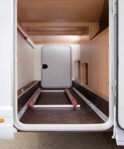 Fiamma Garage Pack Einfaches und flexibles modulares System zur Unterbringung der Fahrräder in der Garage des Wohnmobils. Geeignet für 2 Fahrräder. Gewicht ca. 4 kg.