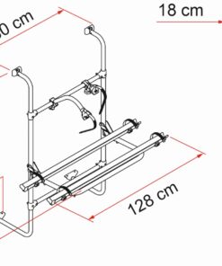 Fiamma CARRY-BIKE Caravan Universal Höhenverstellbar von 100 - 180 cm.