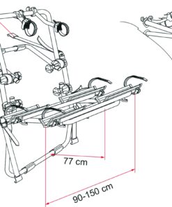 Fiamma CARRY-BIKE Backpack zur einfachen Anbringung an Geländewagen.