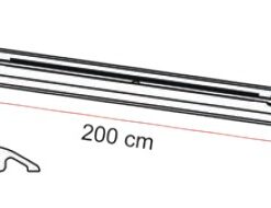 Fiamma Garage Bars Premium 200 Bestestigungsleisten 2er Set die an den Garagenwänden oder am Boden angebracht werden.
