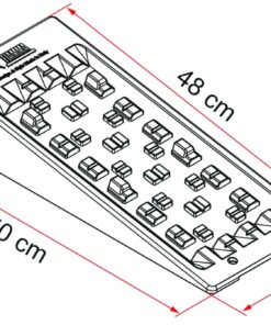 Fiamma Auffahrtkeile Level-System MAGNUM 2er Set Größe 50 x 20 x 9 cm.