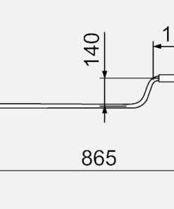 AL-KO Ausdrehkurbel für Hubstützen 865 mm Schlüsselweite 19