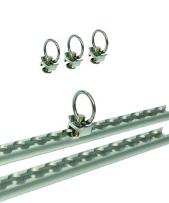 Zurrschienen-Set 2x60 cm 4 x Zurrösen