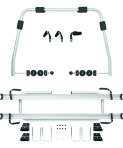 Deichsel-Fahrradträger für 2 Fahrräder, Aluminium Material: Aluminium