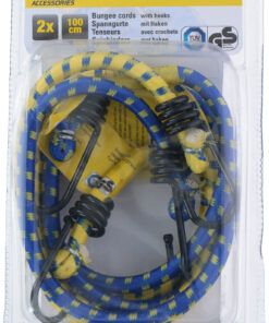 Expanderkabel 100 cm. Beidseitig mit Stahlhaken. Länge 100 cm. 2er Set.