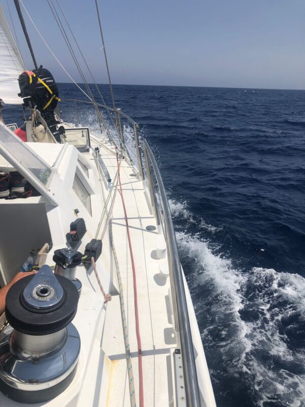 Überführung “Amy 2” von Alicante nach Brest Tag3 Amy2 auf See