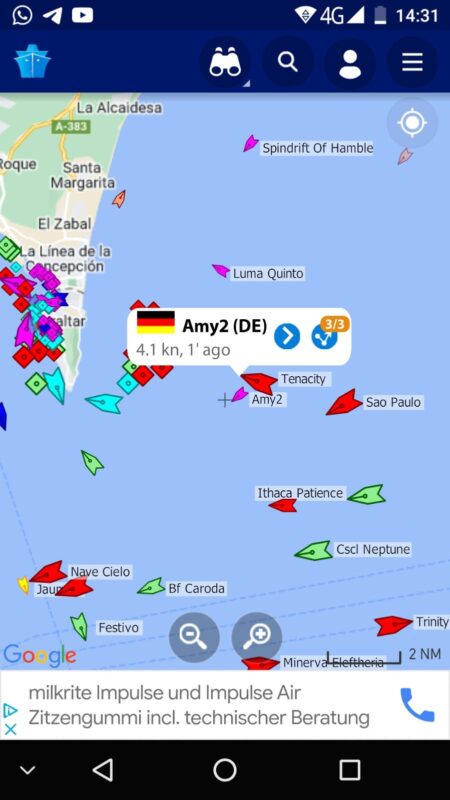 Überführung “Amy 2” von Alicante nach Brest Tag6 Tag6 4