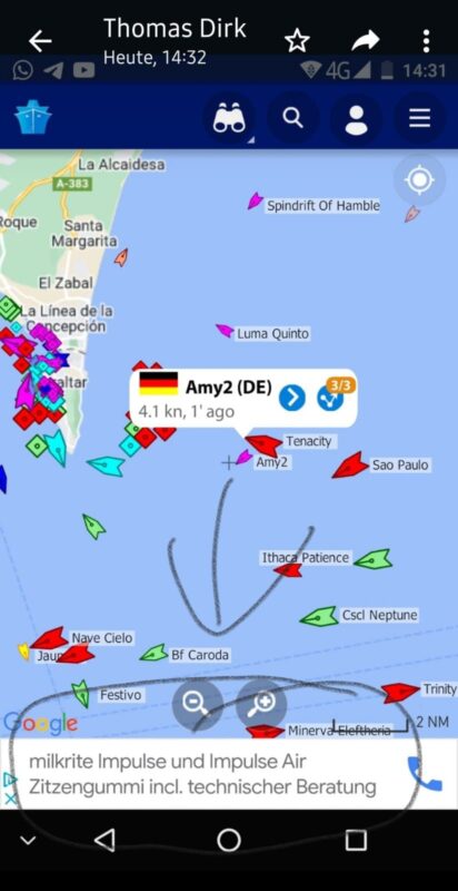 Überführung “Amy 2” von Alicante nach Brest Tag6 Tag6 5